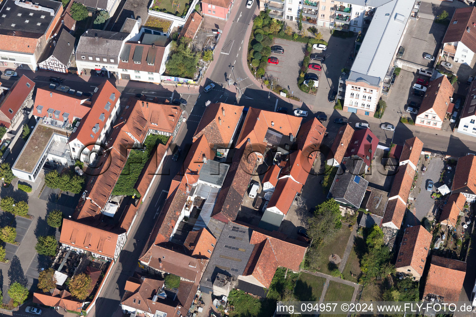 Kandel dans le département Rhénanie-Palatinat, Allemagne vue du ciel