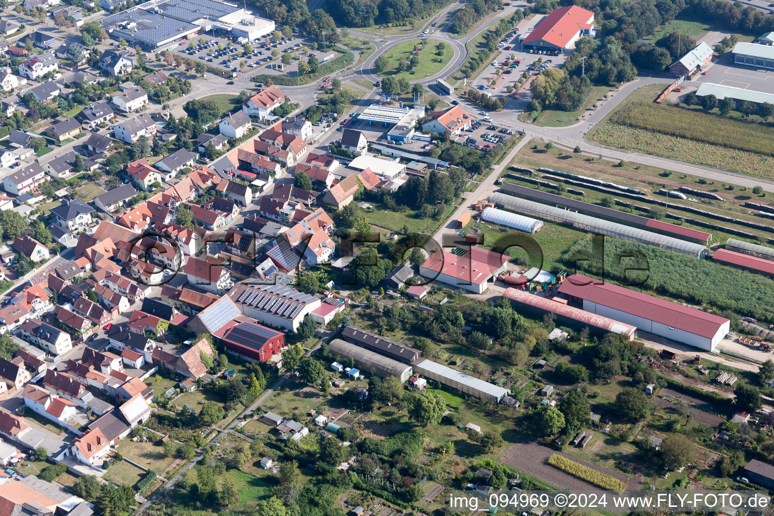 Kandel dans le département Rhénanie-Palatinat, Allemagne d'en haut