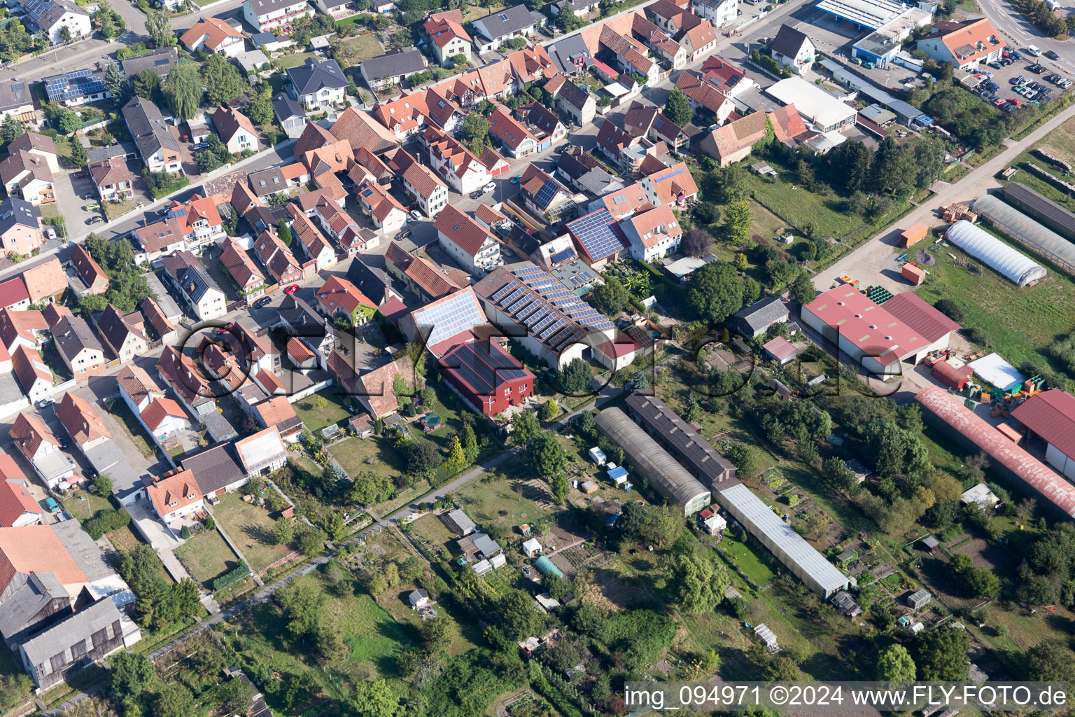 Kandel dans le département Rhénanie-Palatinat, Allemagne vue d'en haut