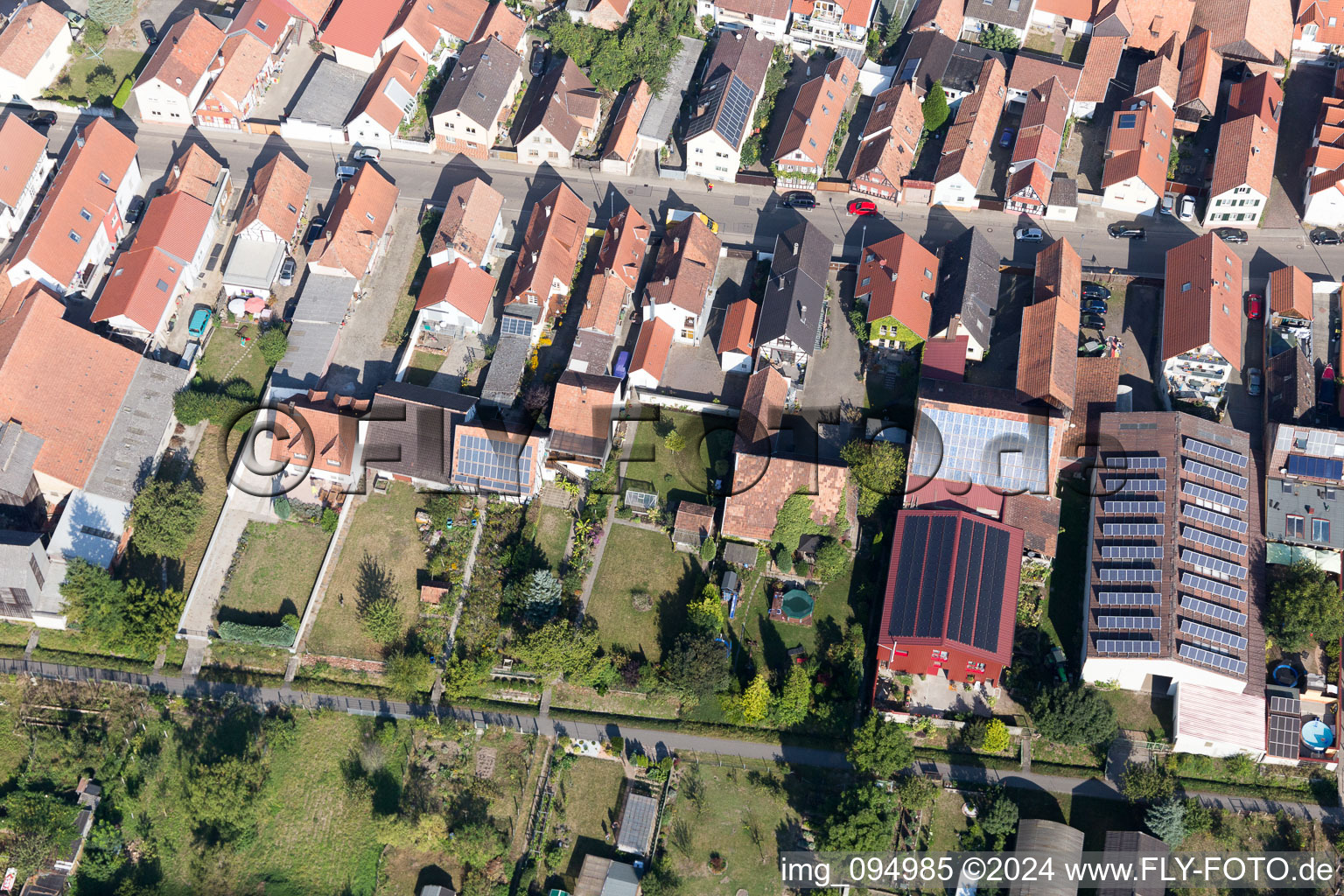 Kandel dans le département Rhénanie-Palatinat, Allemagne vue d'en haut