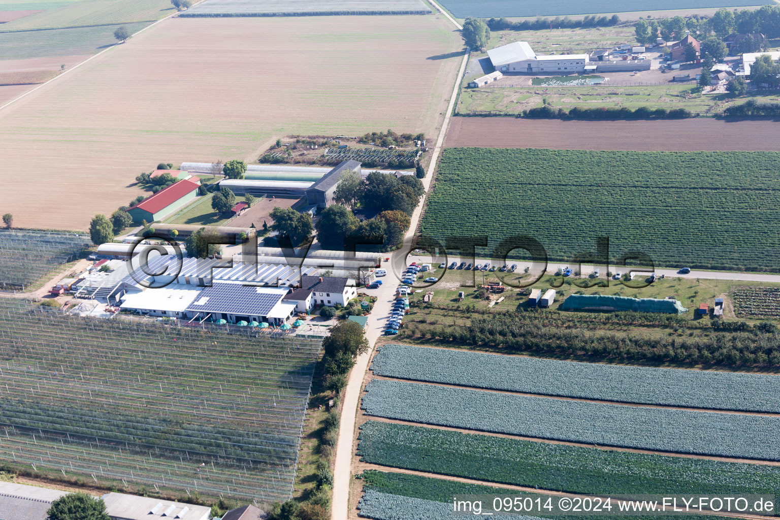 Kandel dans le département Rhénanie-Palatinat, Allemagne depuis l'avion