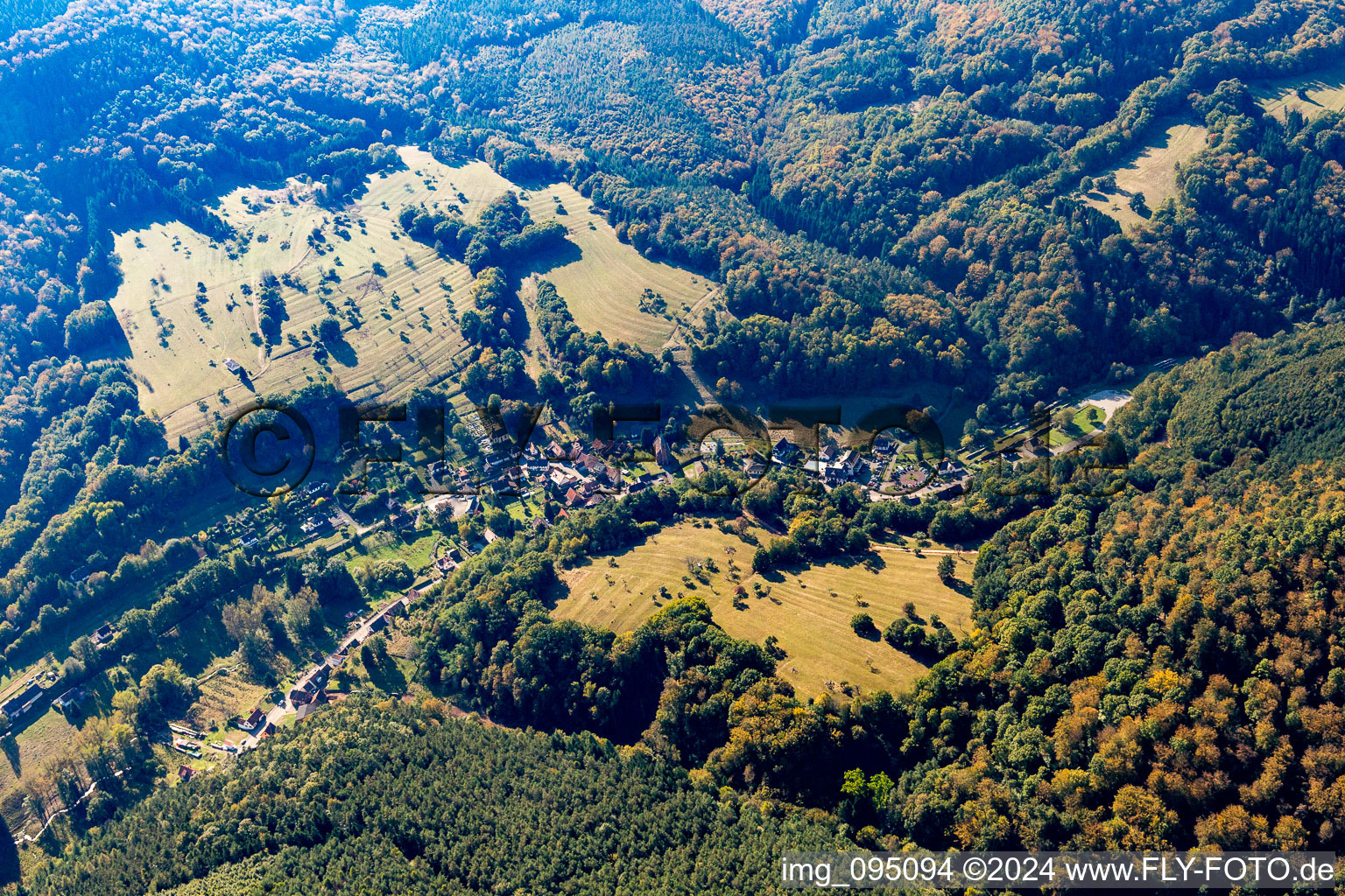 Niedersteinbach dans le département Bas Rhin, France d'en haut