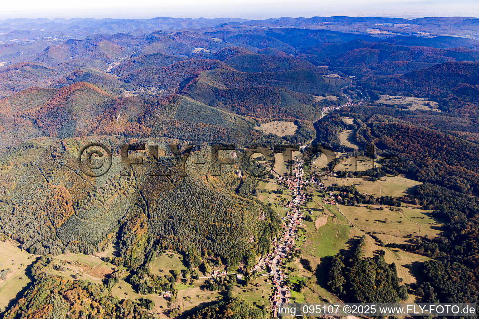 Photographie aérienne de Obersteinbach dans le département Bas Rhin, France