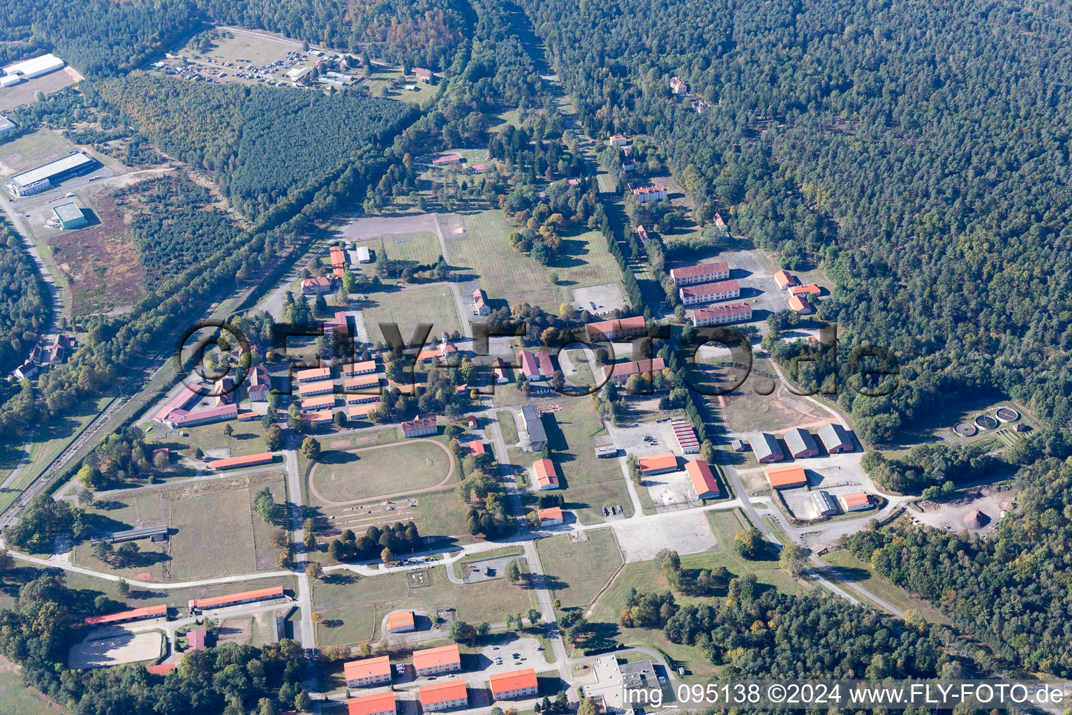 Bitche dans le département Moselle, France d'en haut