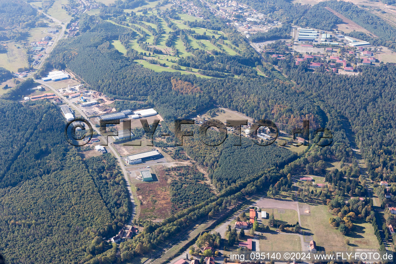 Bitche dans le département Moselle, France vue d'en haut