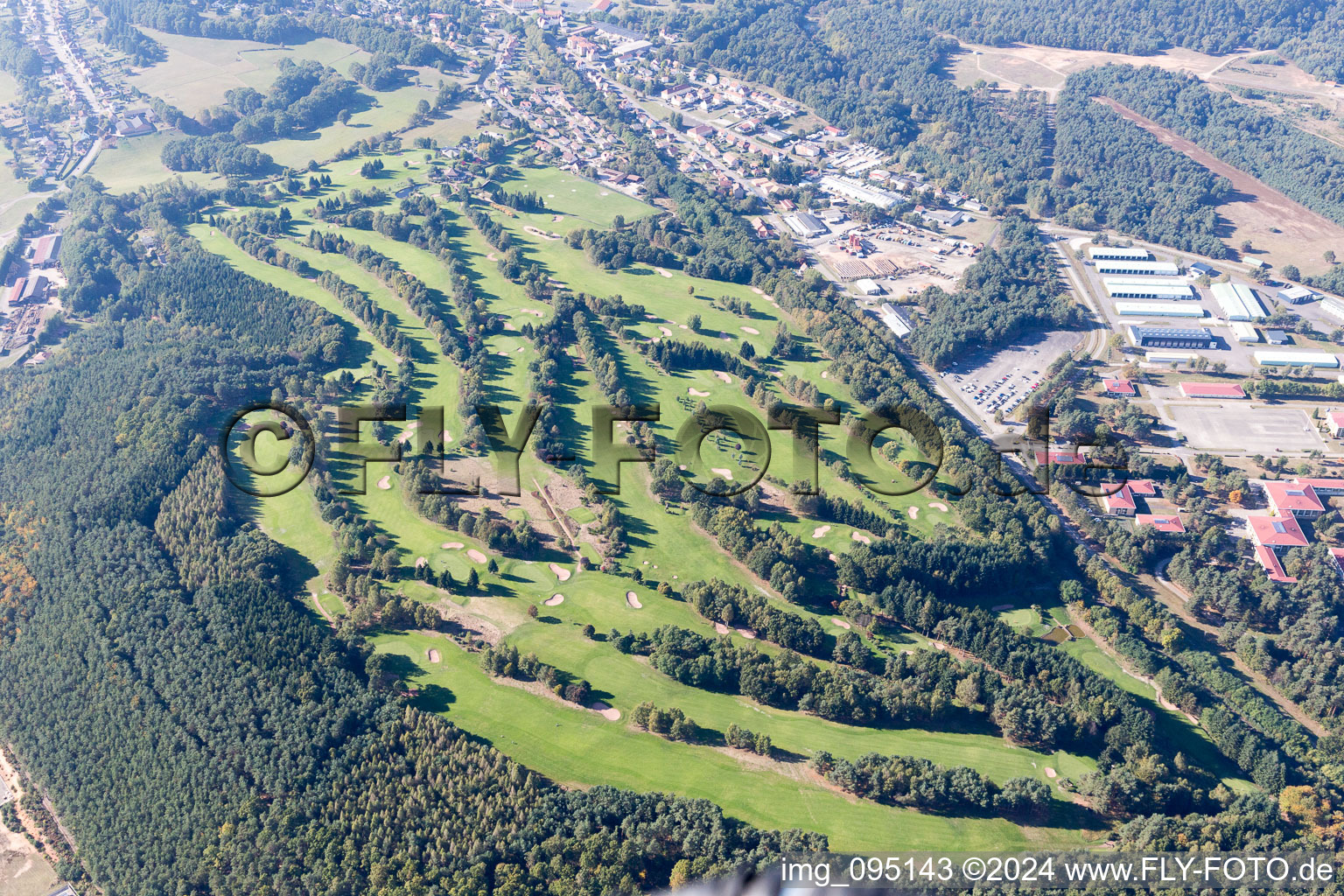 Bitche dans le département Moselle, France vue du ciel