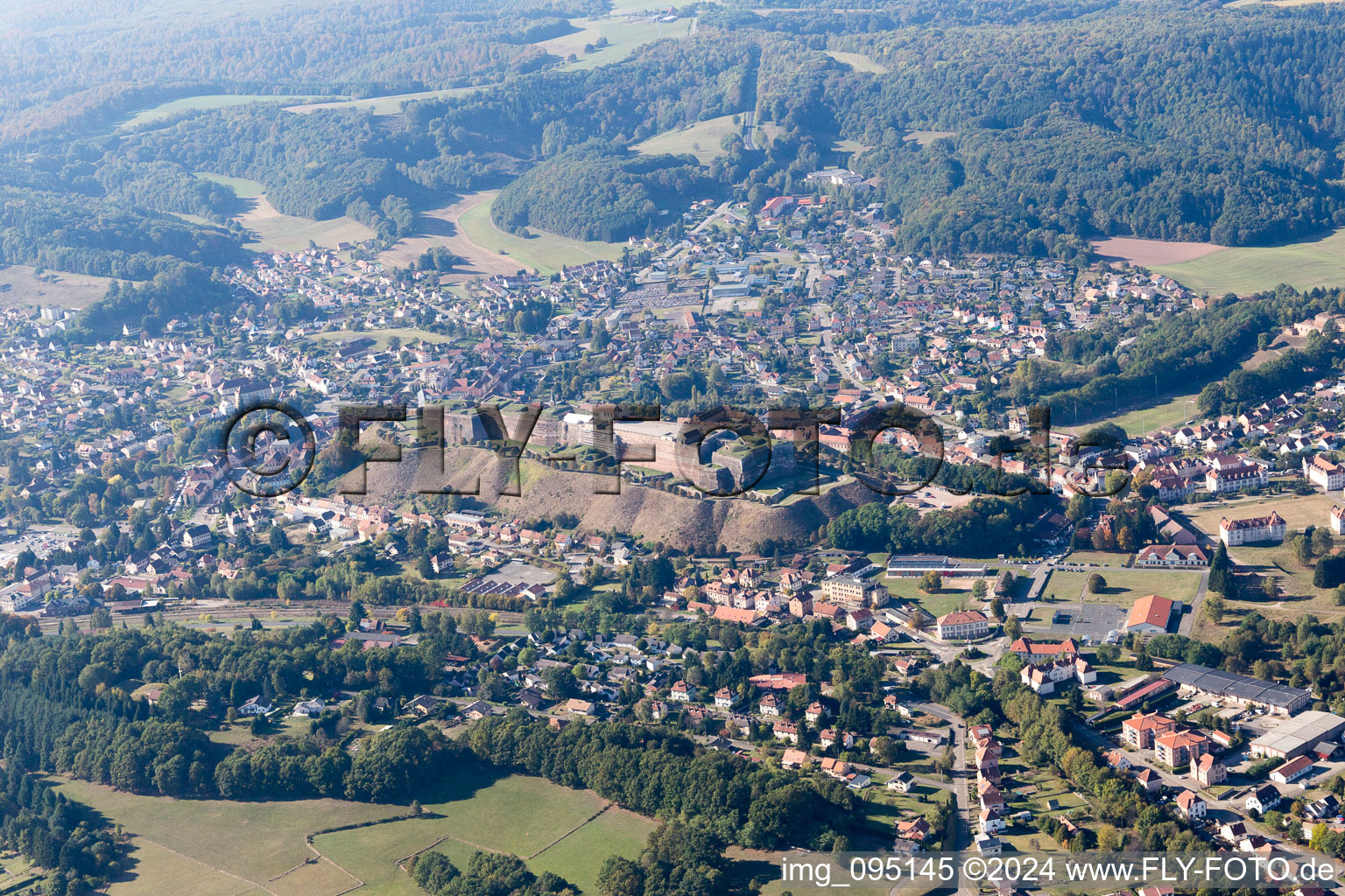 Image drone de Bitche dans le département Moselle, France