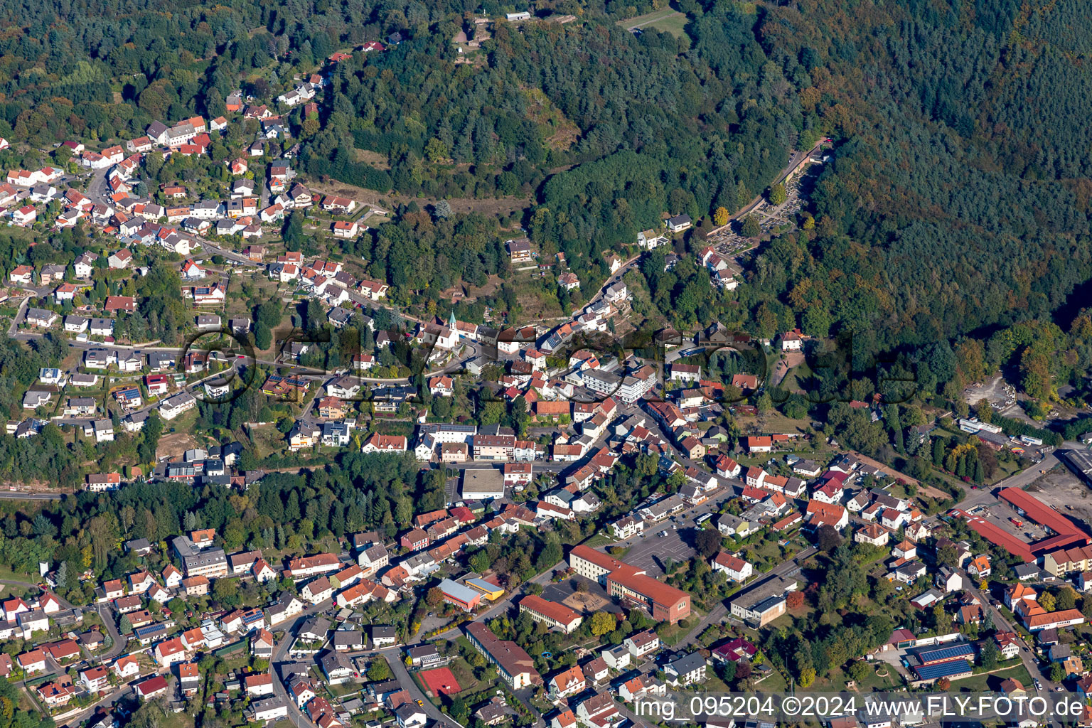 Photographie aérienne de Lemberg dans le département Rhénanie-Palatinat, Allemagne