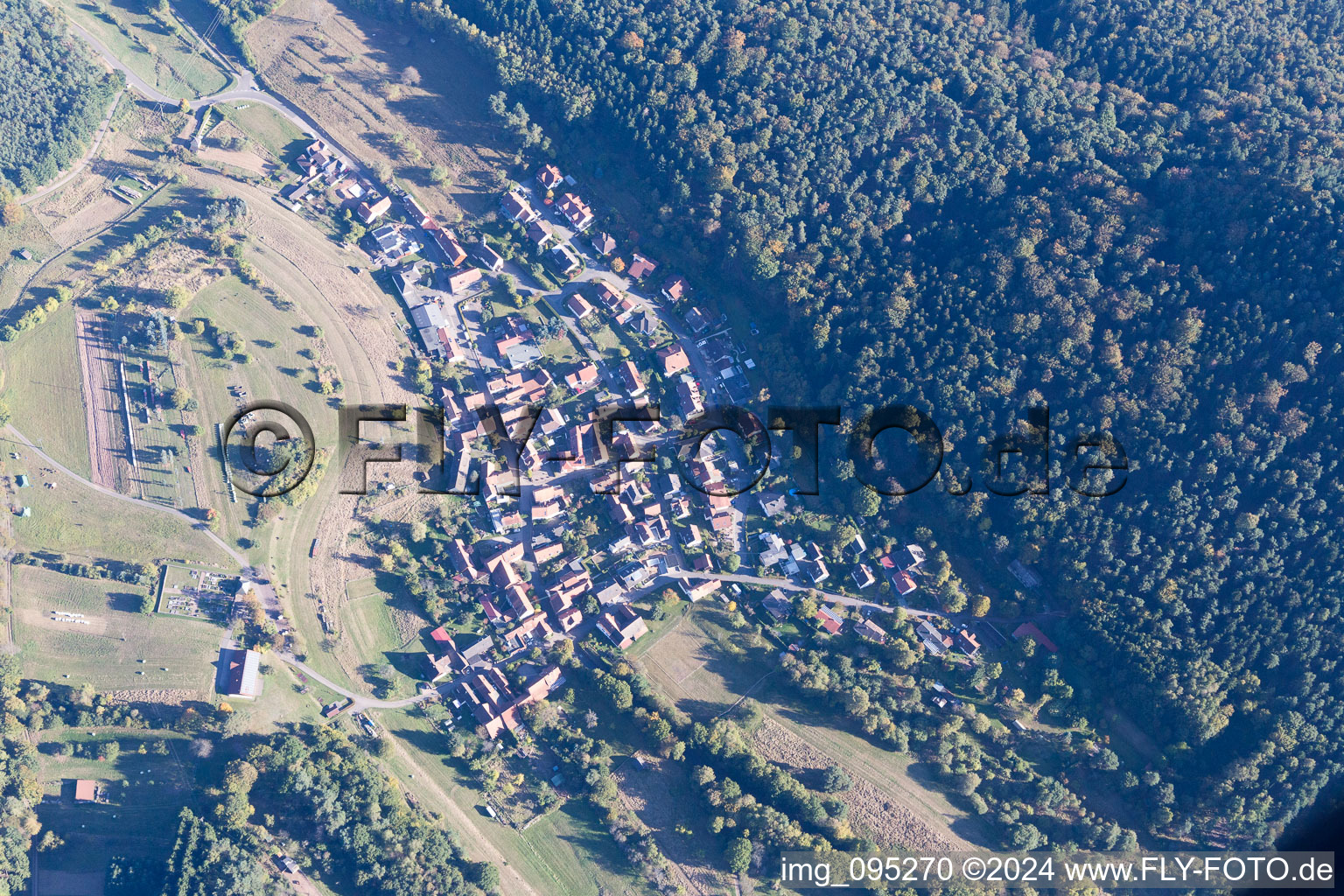 Vue oblique de Böllenborn dans le département Rhénanie-Palatinat, Allemagne