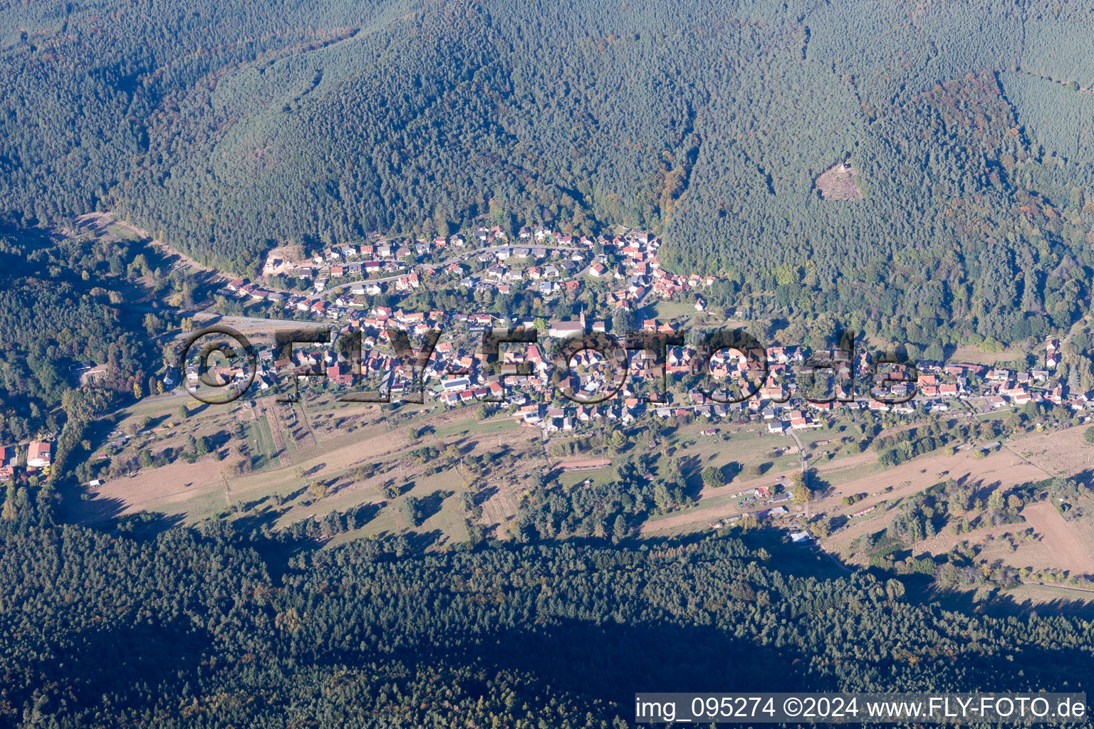 Böllenborn dans le département Rhénanie-Palatinat, Allemagne vue d'en haut