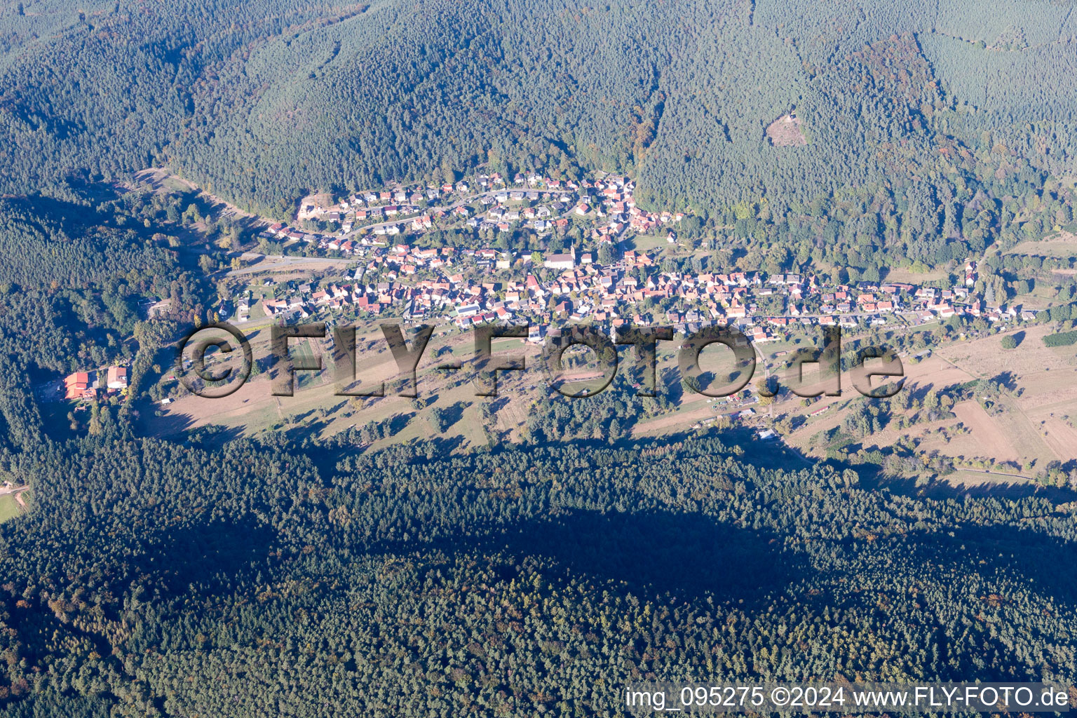 Böllenborn dans le département Rhénanie-Palatinat, Allemagne depuis l'avion