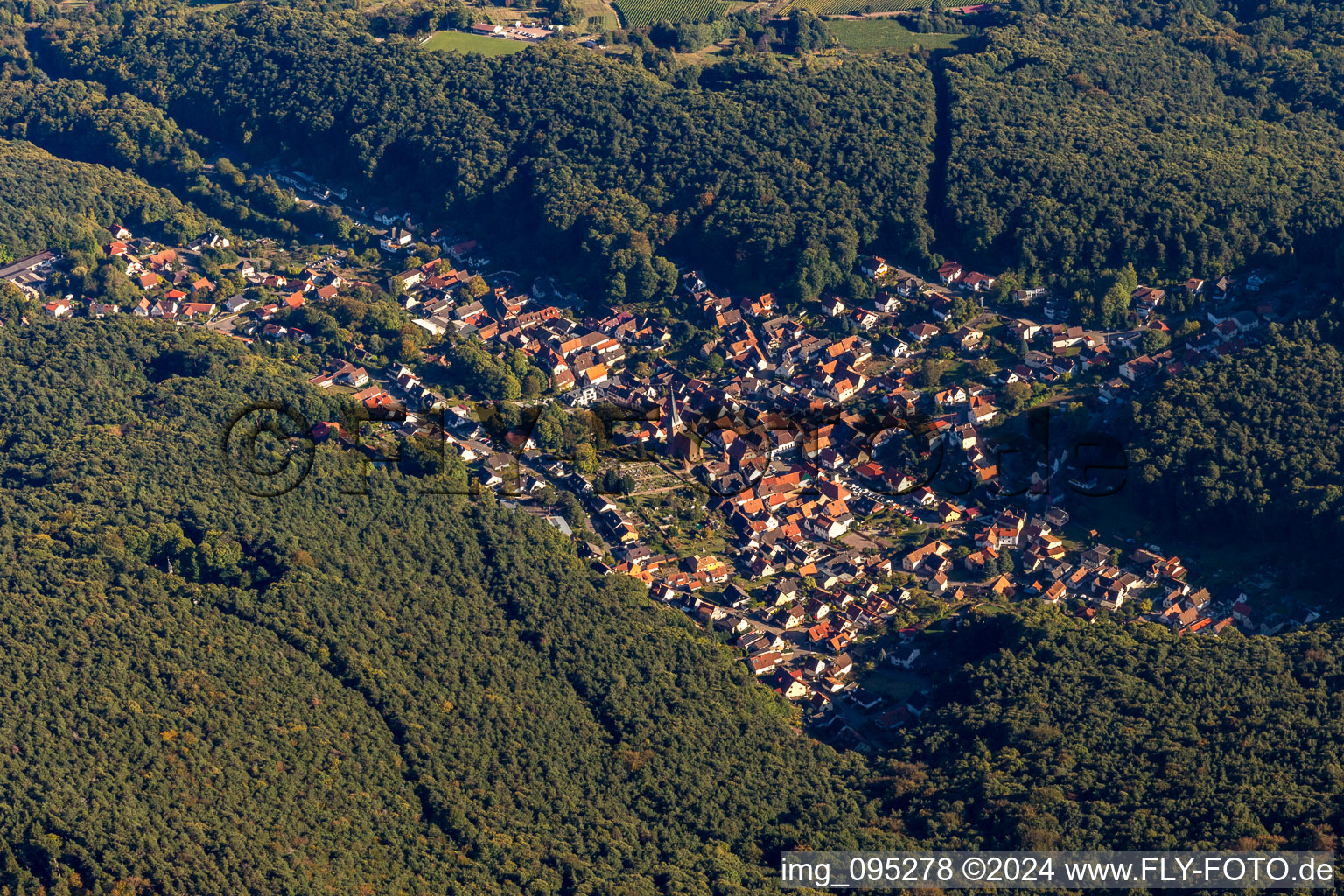 Dörrenbach dans le département Rhénanie-Palatinat, Allemagne d'en haut