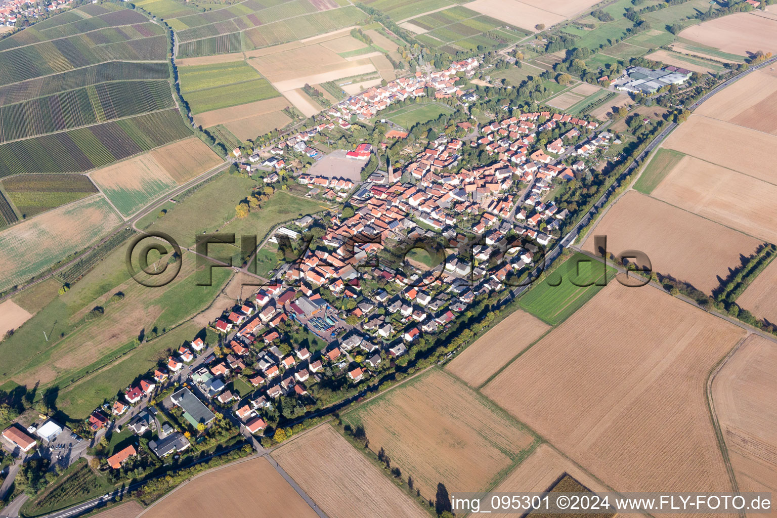 Quartier Kapellen in Kapellen-Drusweiler dans le département Rhénanie-Palatinat, Allemagne hors des airs