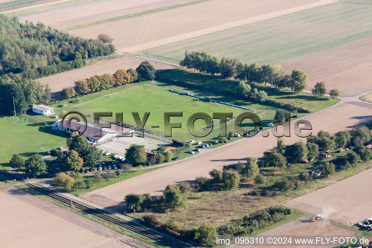 Barbelroth dans le département Rhénanie-Palatinat, Allemagne vue du ciel