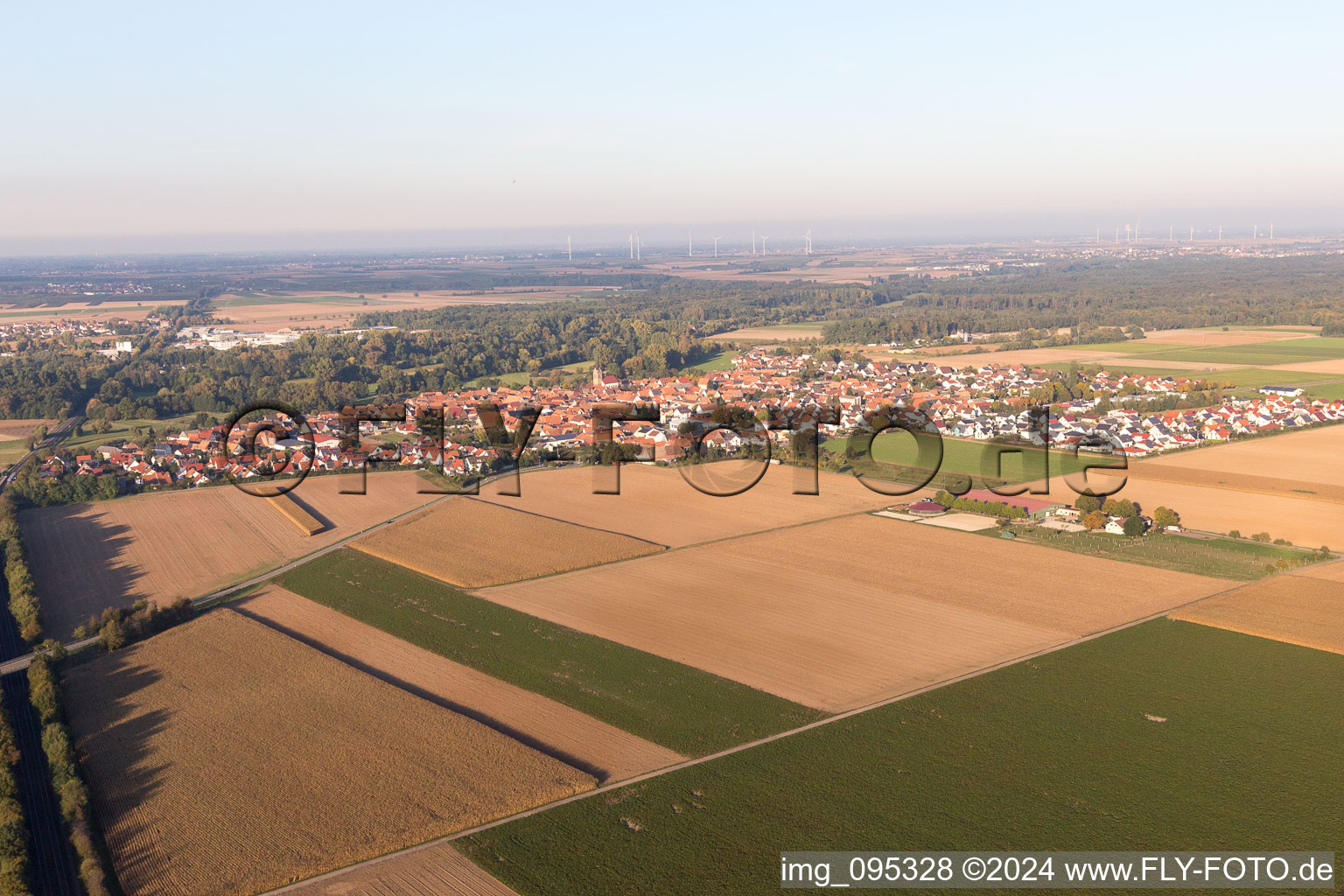 Image drone de Steinweiler dans le département Rhénanie-Palatinat, Allemagne