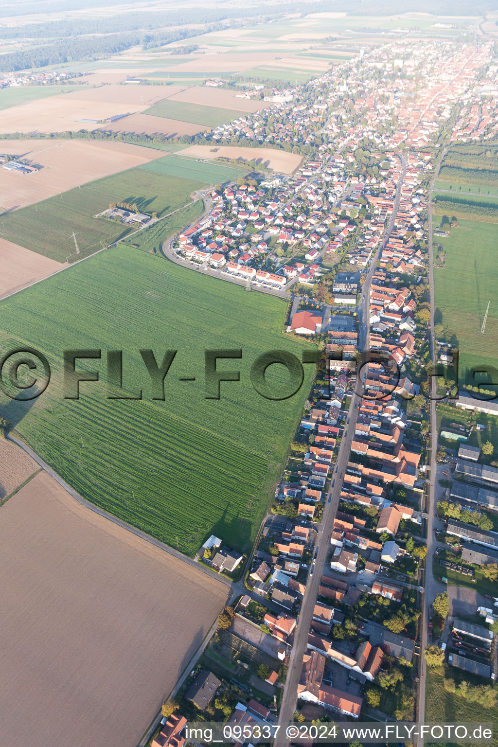 Sarrestr à Kandel dans le département Rhénanie-Palatinat, Allemagne vue d'en haut