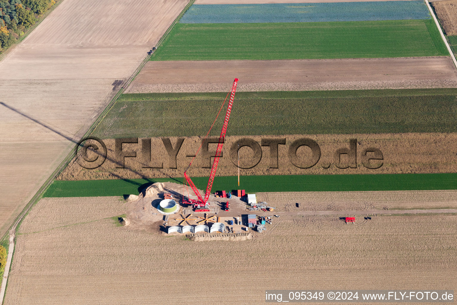 Hatzenbühl dans le département Rhénanie-Palatinat, Allemagne depuis l'avion