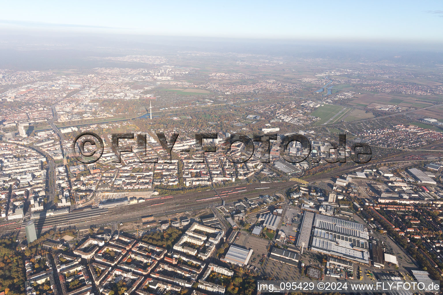 Quartier Lindenhof in Mannheim dans le département Bade-Wurtemberg, Allemagne hors des airs