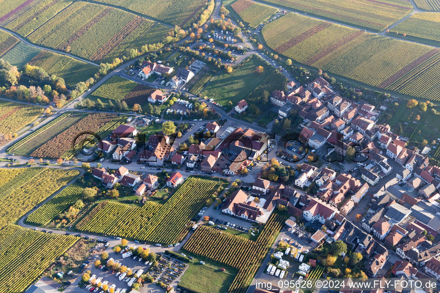 Sankt Martin dans le département Rhénanie-Palatinat, Allemagne d'en haut