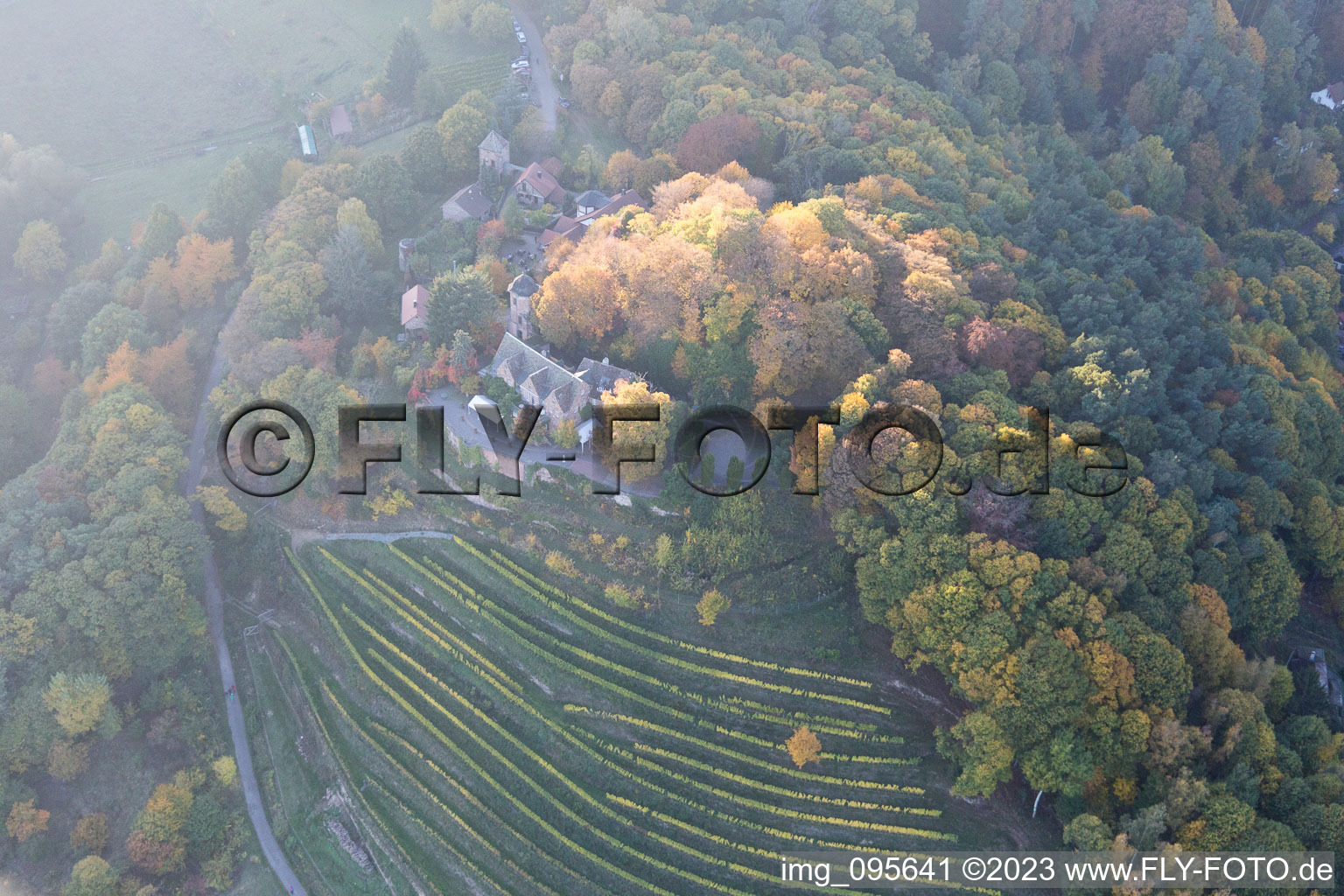 Enregistrement par drone de Sankt Martin dans le département Rhénanie-Palatinat, Allemagne