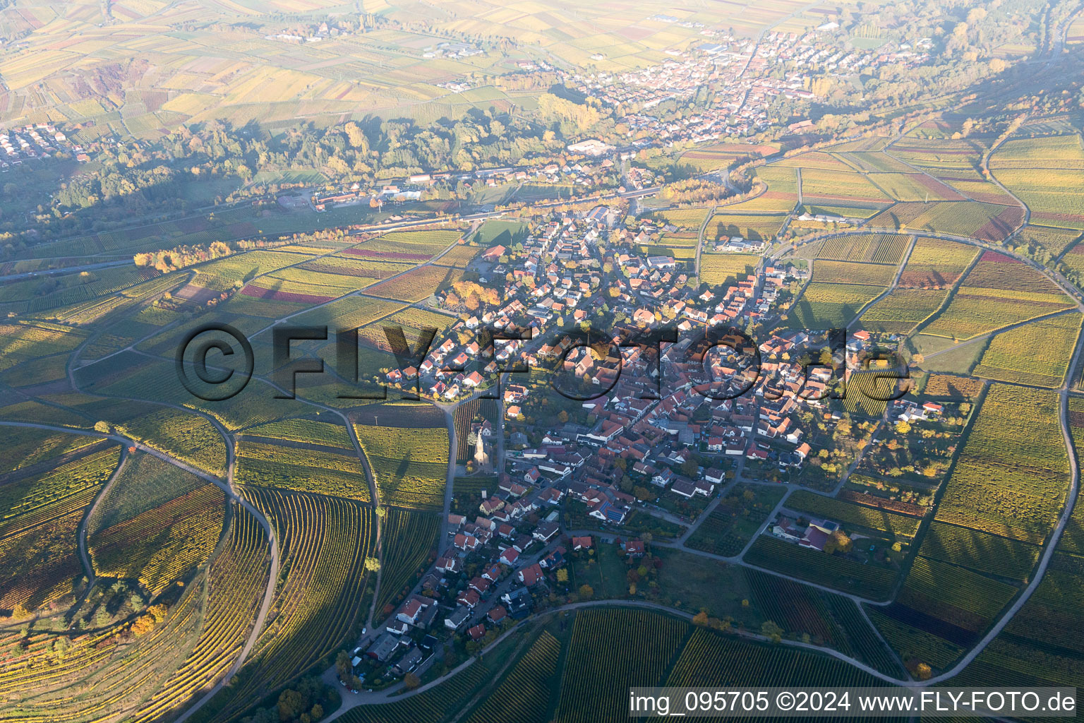 Ranschbach dans le département Rhénanie-Palatinat, Allemagne d'en haut