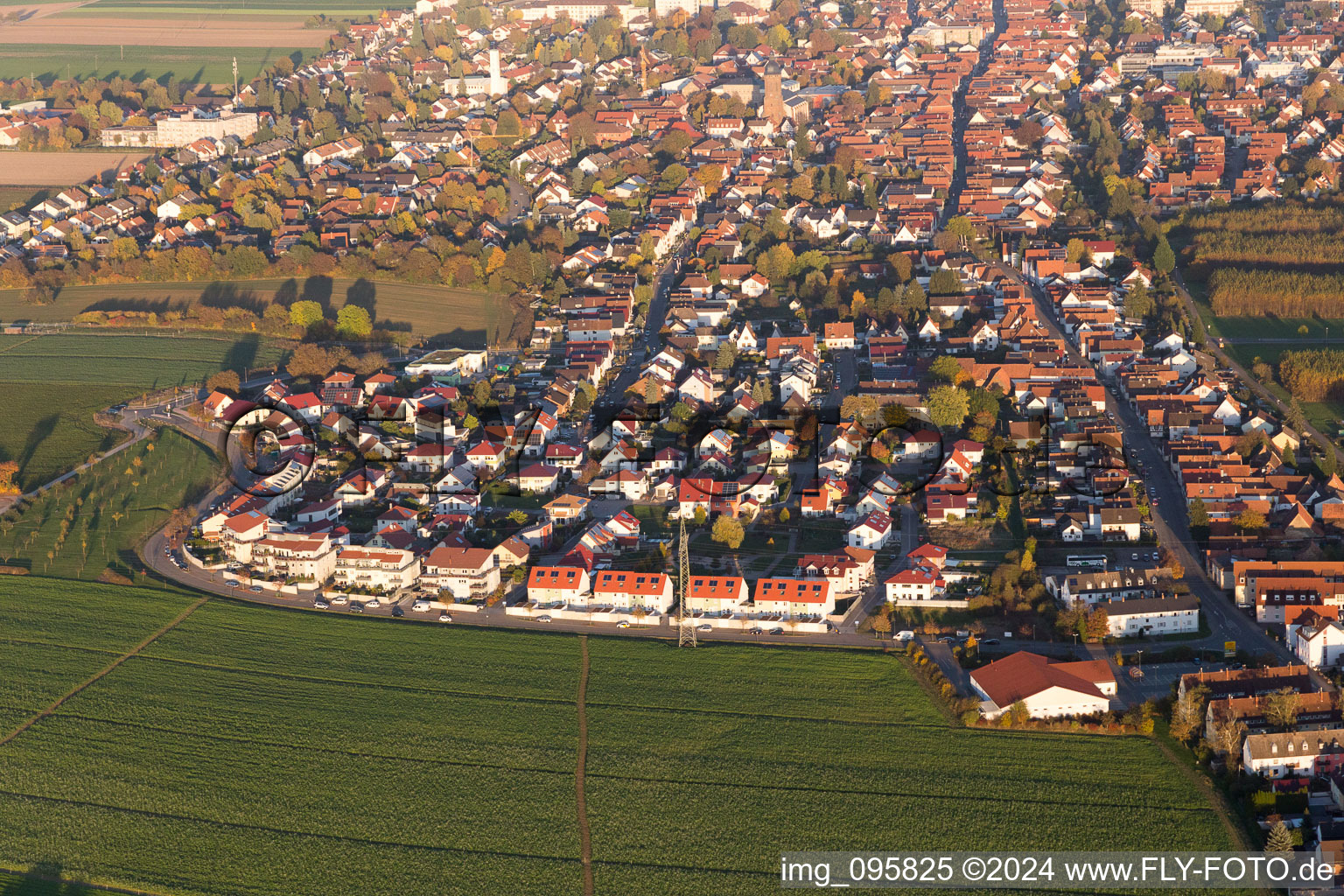 Photographie aérienne de Chemin élevé à Kandel dans le département Rhénanie-Palatinat, Allemagne