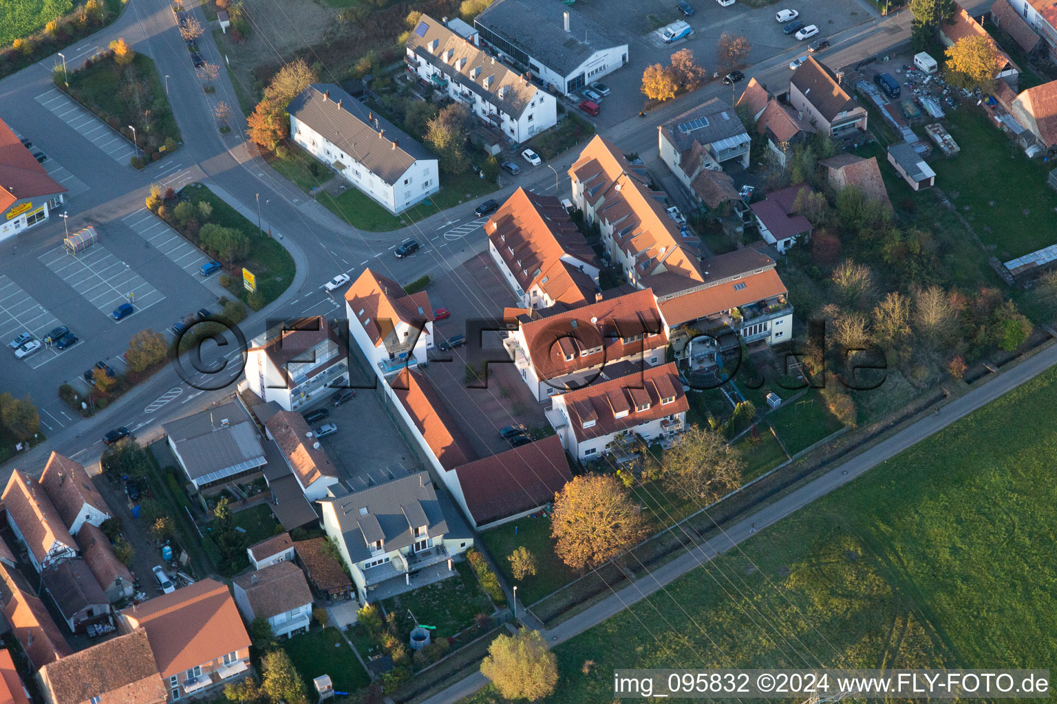 Kandel dans le département Rhénanie-Palatinat, Allemagne du point de vue du drone