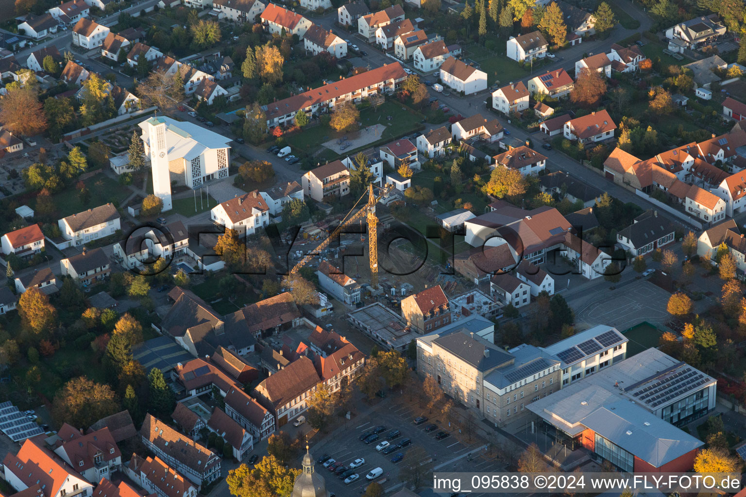 Vue oblique de Kandel dans le département Rhénanie-Palatinat, Allemagne