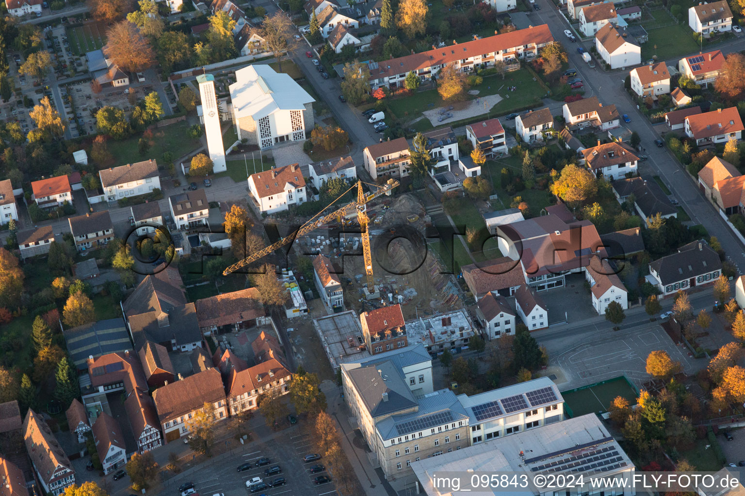 Kandel dans le département Rhénanie-Palatinat, Allemagne vue d'en haut