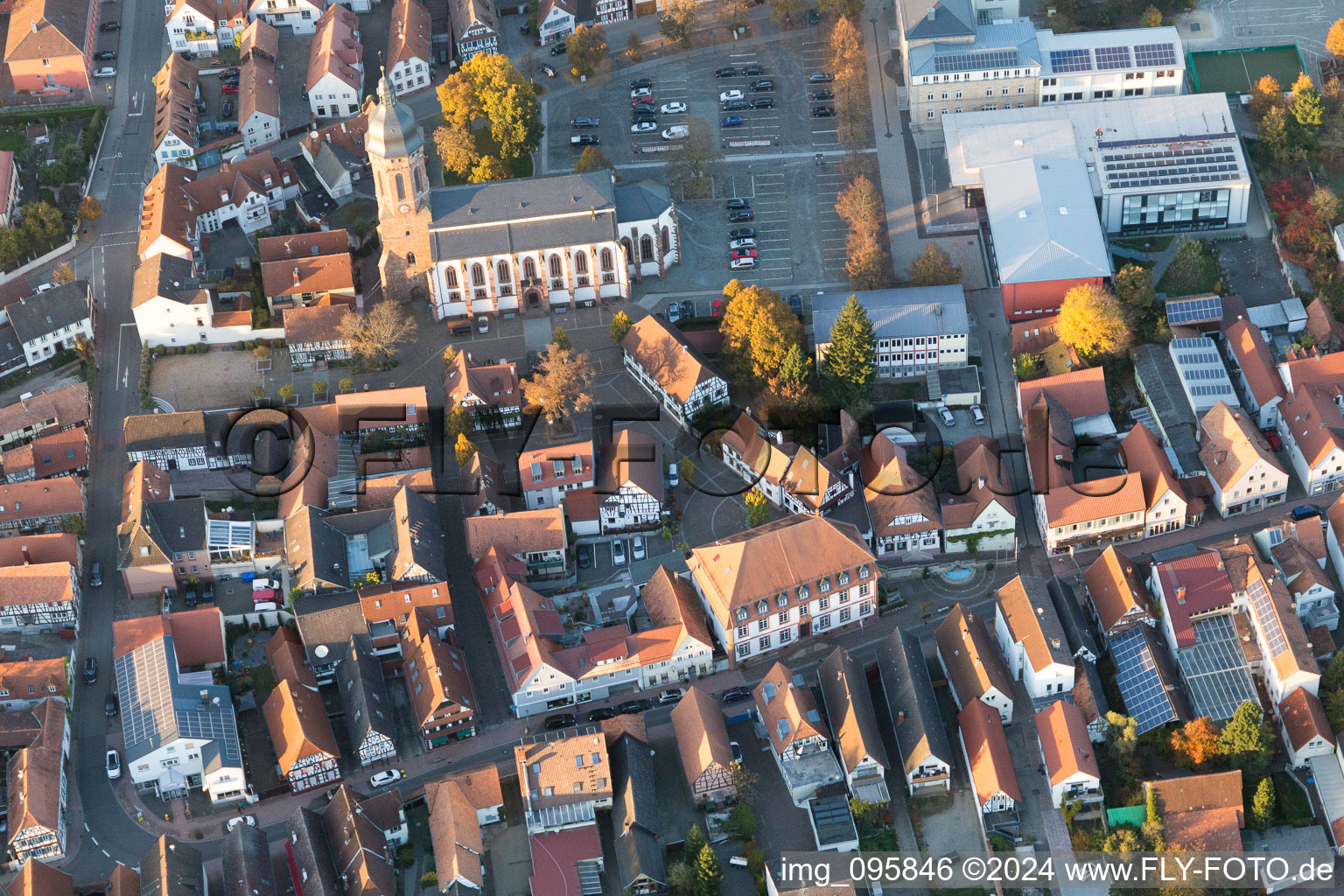 Kandel dans le département Rhénanie-Palatinat, Allemagne vue du ciel