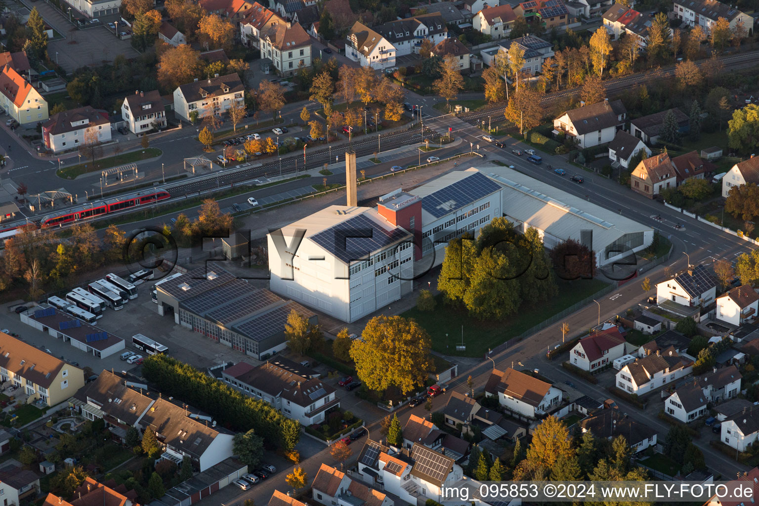 Vue aérienne de Kandel dans le département Rhénanie-Palatinat, Allemagne