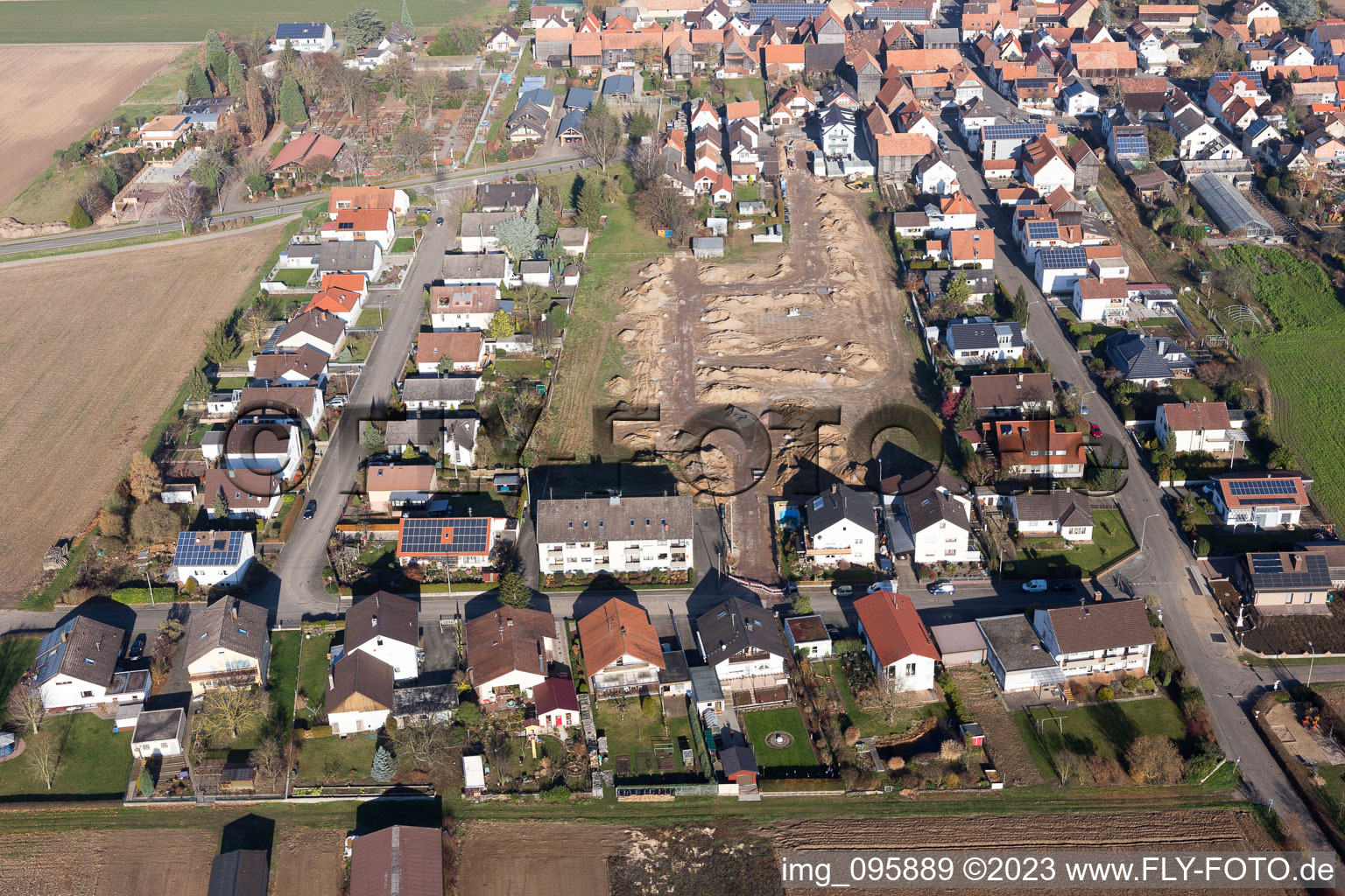 Enregistrement par drone de Quartier Hayna in Herxheim bei Landau dans le département Rhénanie-Palatinat, Allemagne