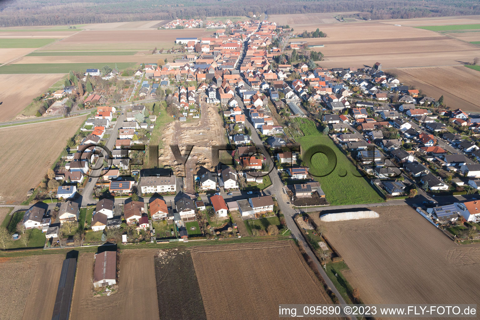 Image drone de Quartier Hayna in Herxheim bei Landau dans le département Rhénanie-Palatinat, Allemagne