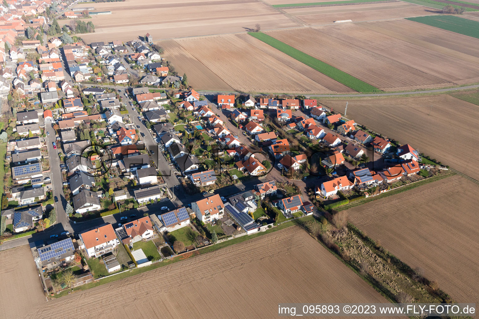 Quartier Hayna in Herxheim bei Landau dans le département Rhénanie-Palatinat, Allemagne d'un drone