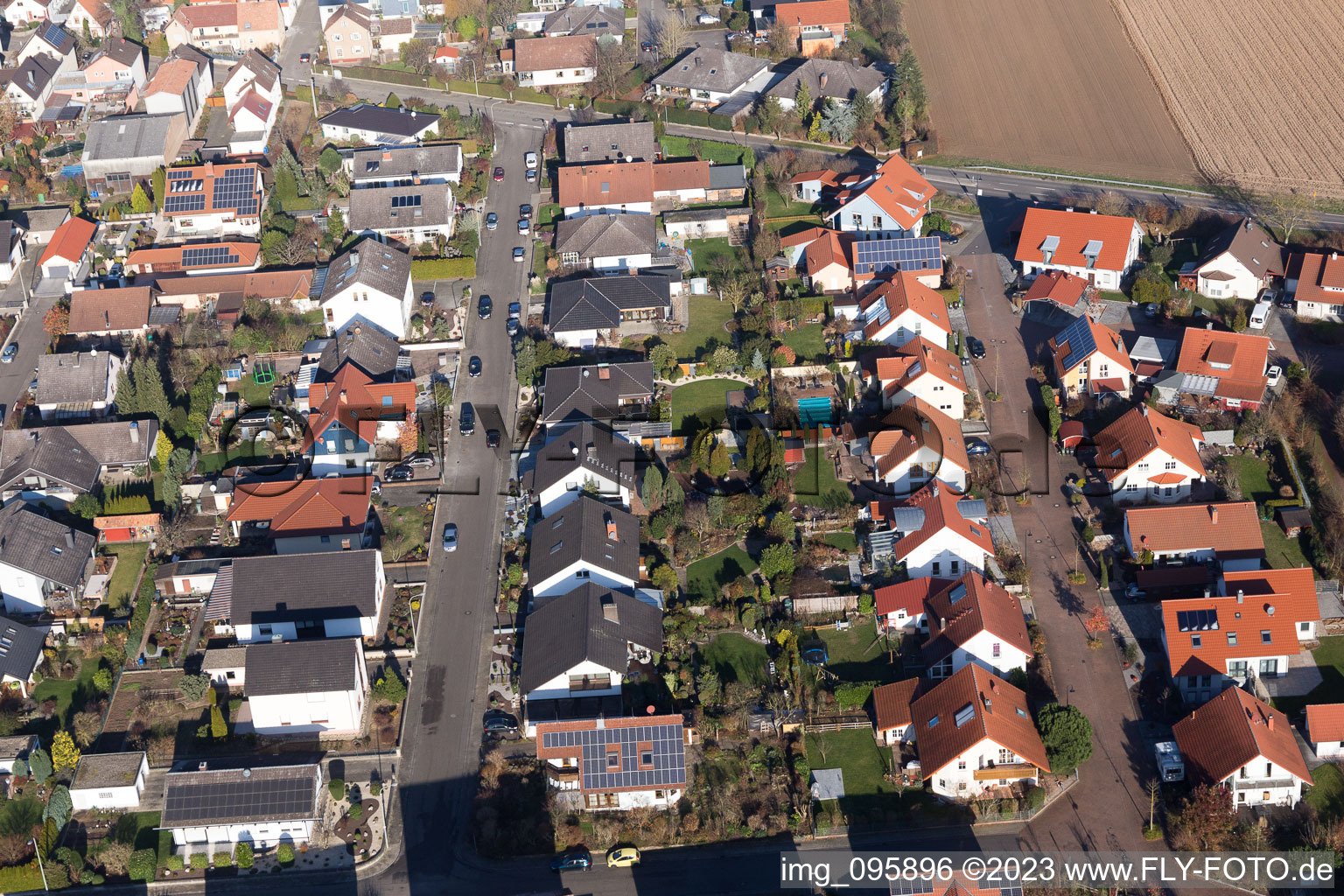 Photographie aérienne de Quartier Hayna in Herxheim bei Landau dans le département Rhénanie-Palatinat, Allemagne