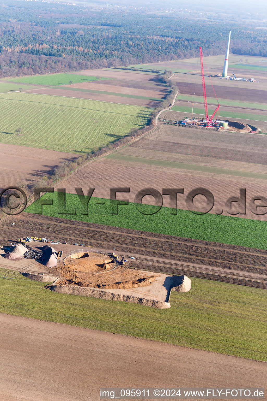 Hatzenbühl dans le département Rhénanie-Palatinat, Allemagne vue d'en haut