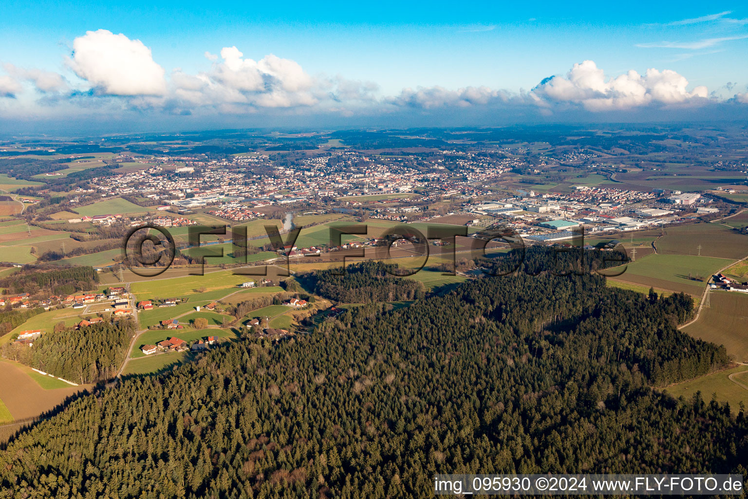 Photographie aérienne de Pfarrkirchen dans le département Bavière, Allemagne