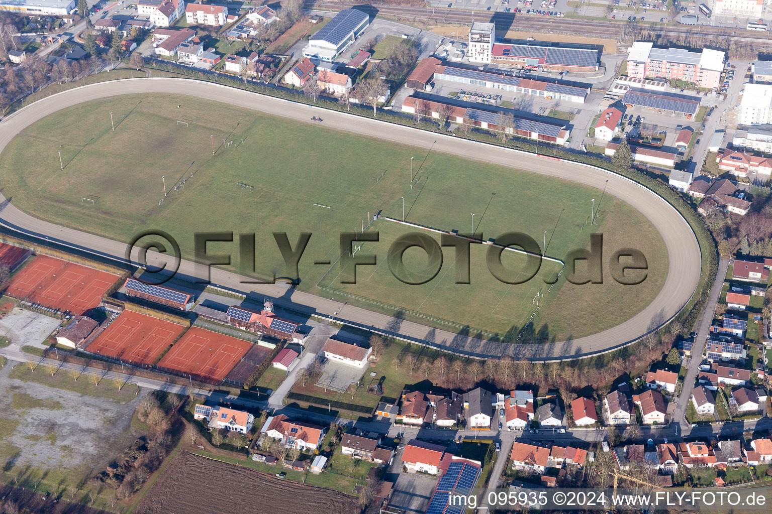 Pfarrkirchen dans le département Bavière, Allemagne d'en haut