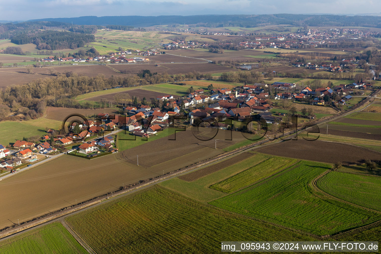 Photographie aérienne de Quartier Schwaibach in Bad Birnbach dans le département Bavière, Allemagne