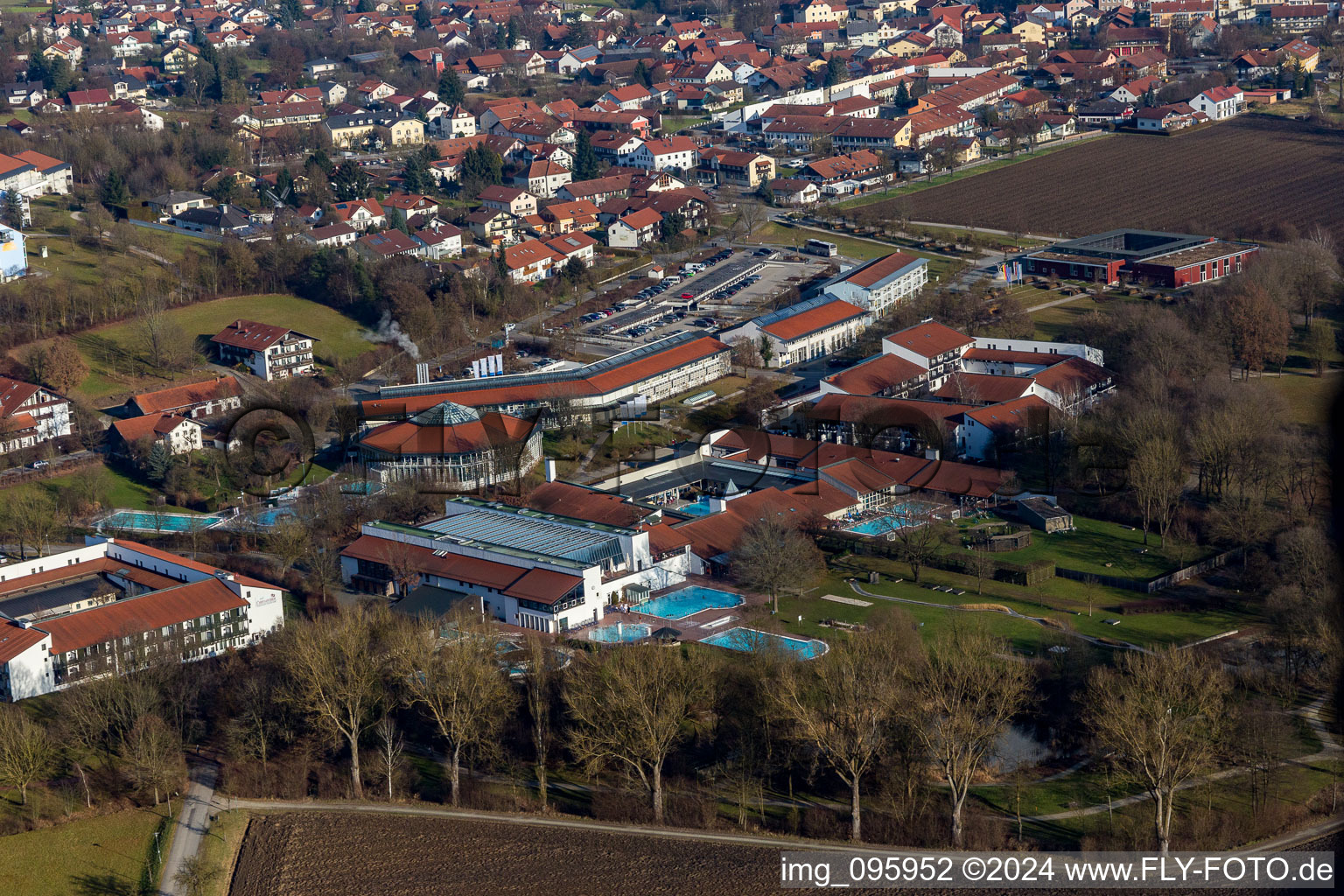 Quartier Aunham in Bad Birnbach dans le département Bavière, Allemagne hors des airs