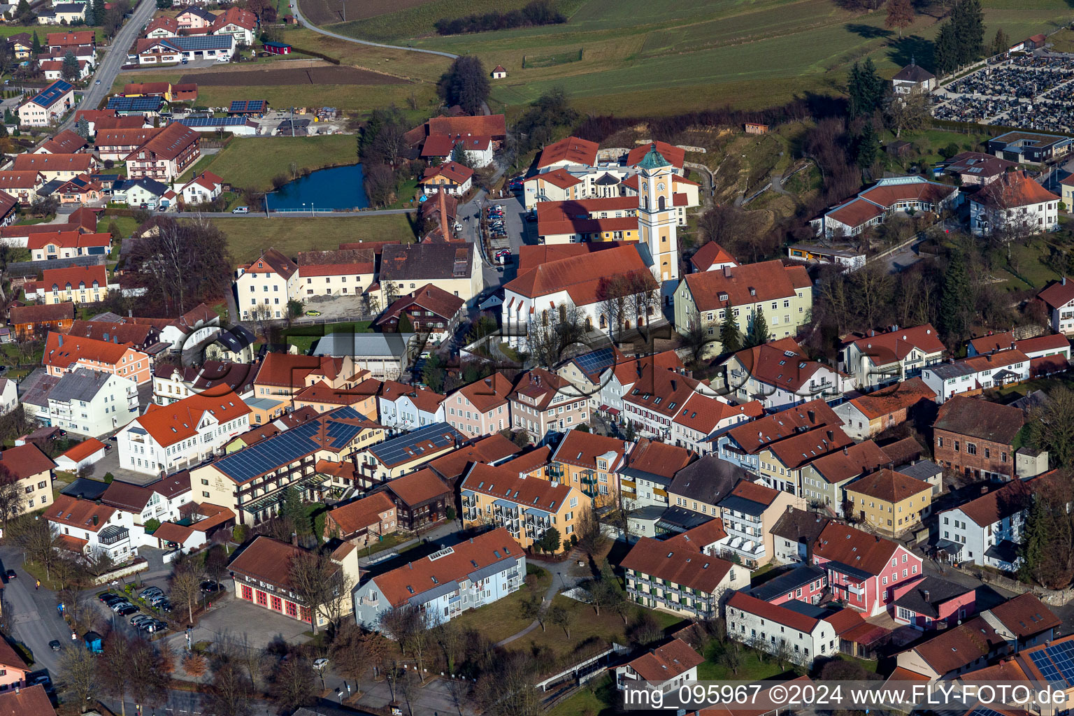 Bad Birnbach dans le département Bavière, Allemagne d'en haut