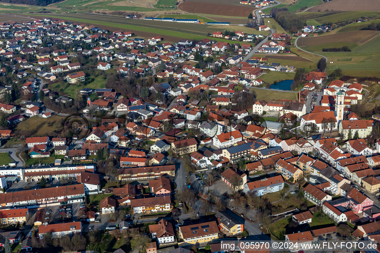 Bad Birnbach dans le département Bavière, Allemagne vue d'en haut