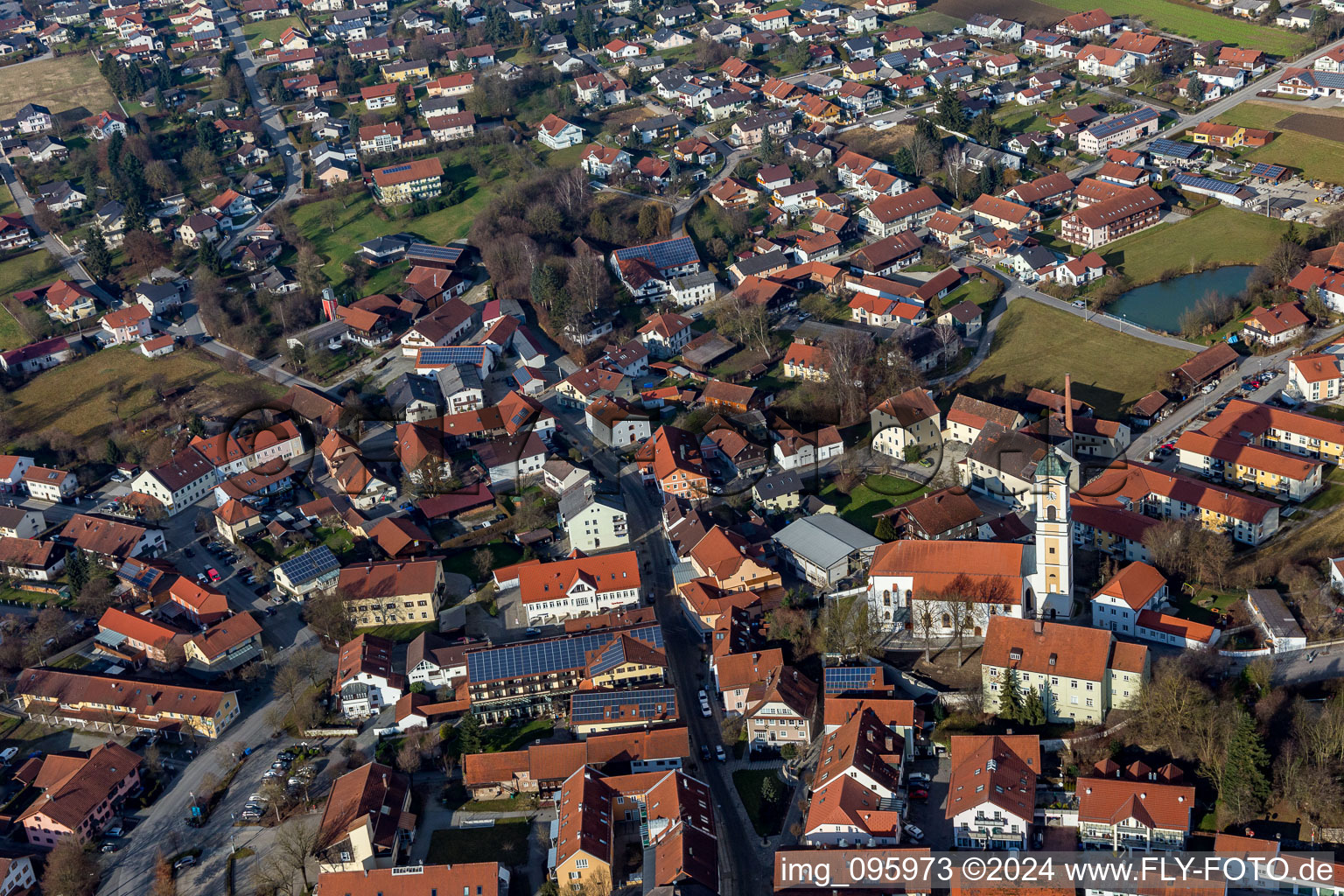 Bad Birnbach dans le département Bavière, Allemagne vue du ciel