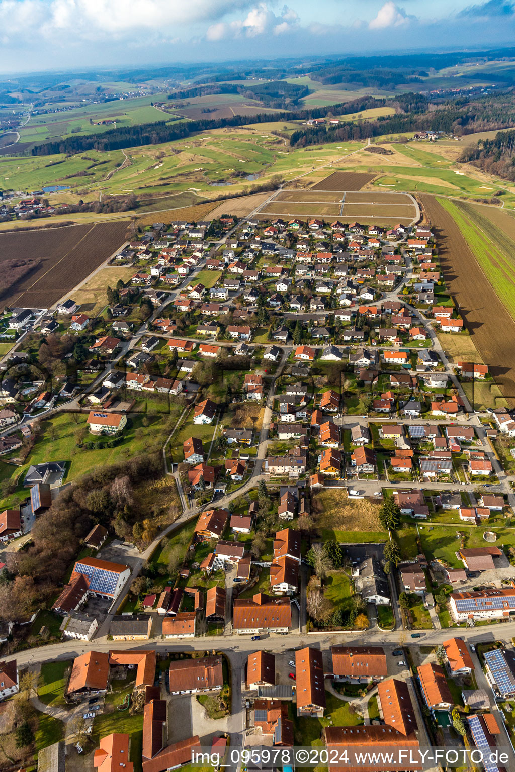 Bad Birnbach dans le département Bavière, Allemagne d'un drone