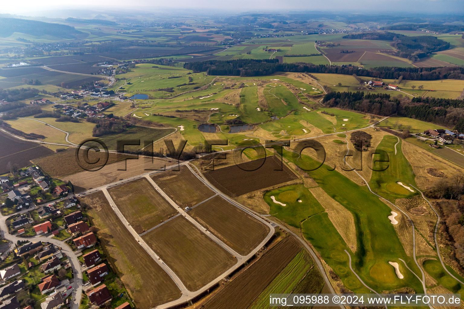 Photographie aérienne de Club de golf Bella Vista à le quartier Aunham in Bad Birnbach dans le département Bavière, Allemagne