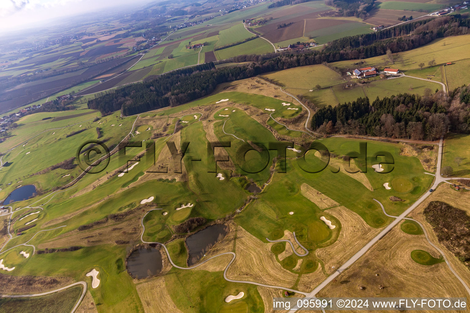 Club de golf Bella Vista à le quartier Aunham in Bad Birnbach dans le département Bavière, Allemagne d'en haut