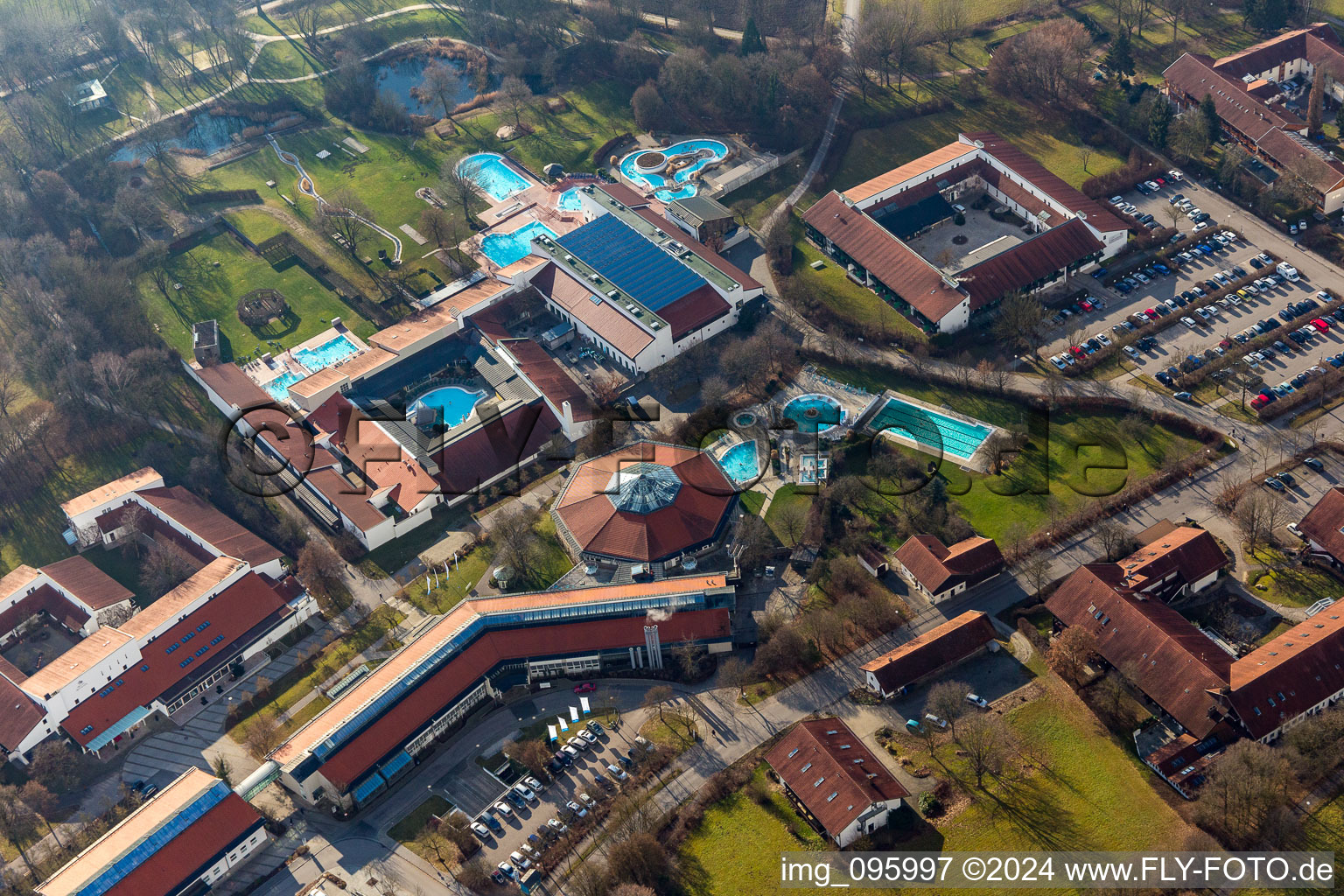 Quartier Aunham in Bad Birnbach dans le département Bavière, Allemagne vue du ciel