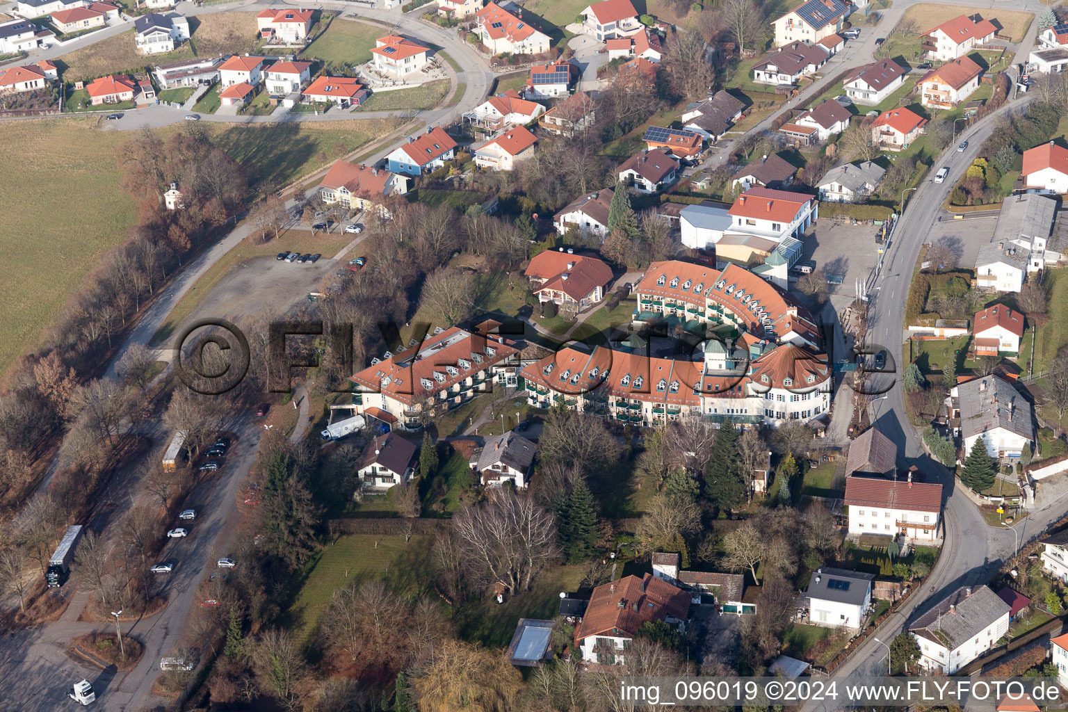 Bad Griesbach dans le département Bavière, Allemagne depuis l'avion