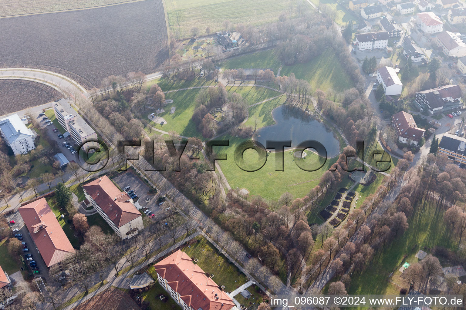 Bad Füssing dans le département Bavière, Allemagne du point de vue du drone