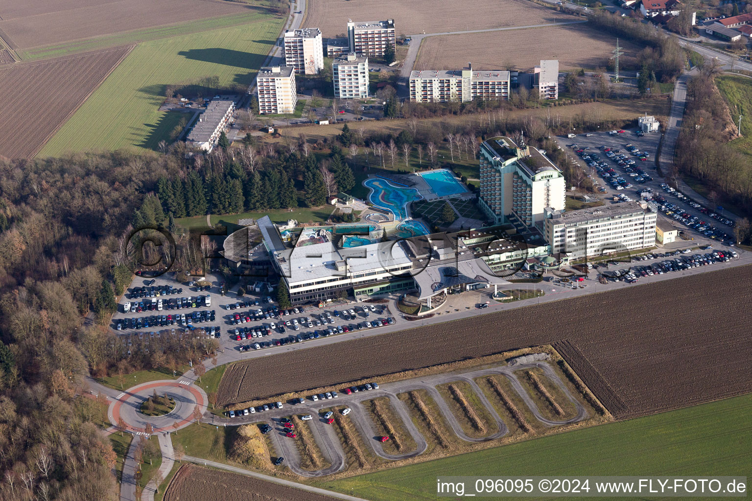 Bad Füssing dans le département Bavière, Allemagne d'en haut